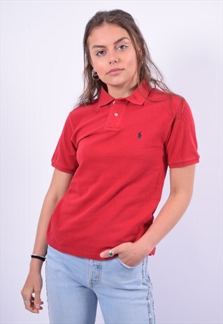 VINTAGE POLO RALPH LAUREN POLO SHIRT RED