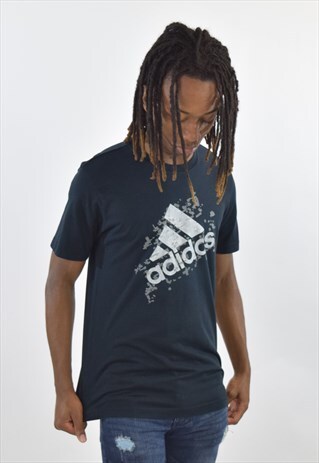VINTAGE BLACK ADIDAS 90S SPORT T SHIRT