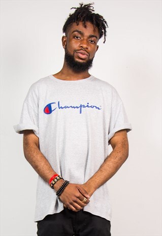 VINTAGE 90'S GREY CHAMPION T-SHIRT