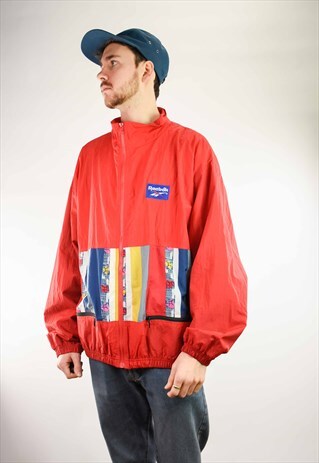 90'S VINTAGE REEBOK ZIP UP FESTIVAL JACKET