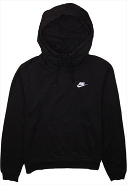 Vintage 90's Nike Hoodie Swoosh Pullover Black Medium