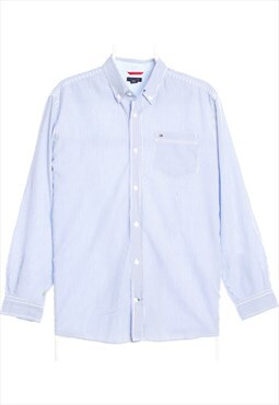 Tommy Hilfiger 90's Striped Long Sleeve Button Up Shirt XLar