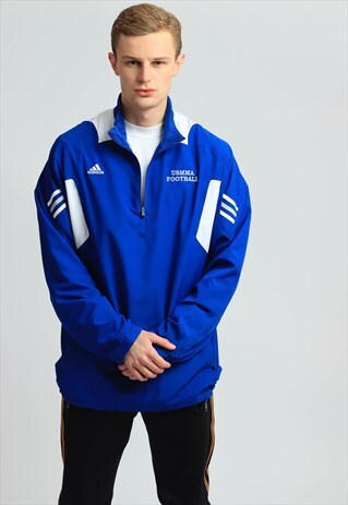 VINTAGE ADIDAS 1/4 ZIP SHELL JACKET