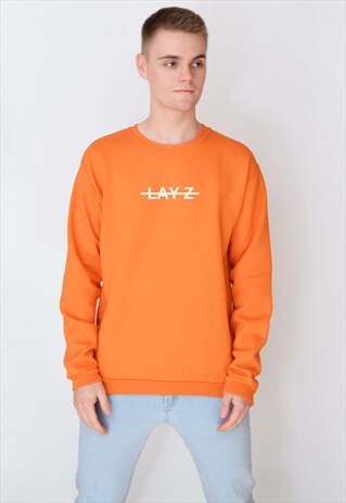 ORANGE LAY-Z (WHITE) SWEATSHIRT