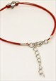 STAR OF DAVID BRACELET RED CORD SILVER PLATED CHARM GIFT