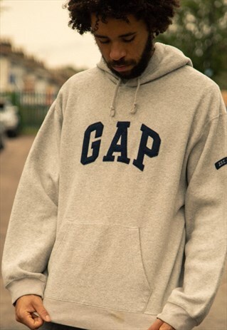 INTAGE GAP HOODED SWEATSHIRT IN GREY
