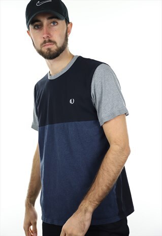 VINTAGE FRED PERRY SMALL LOGO T SHIRT TEE