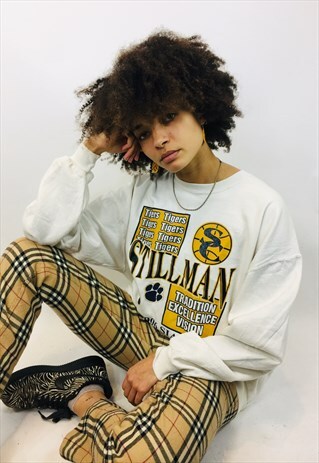 VINTAGE 80'S USA AMERICAN GRAPHIC SWEATSHIRT