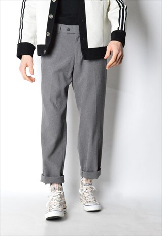 GREY MINIMALIST PANTS