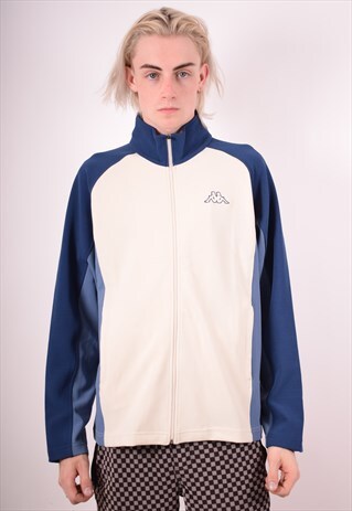 KAPPA MENS VINTAGE TRACKSUIT TOP JACKET MEDIUM MULTI 90S