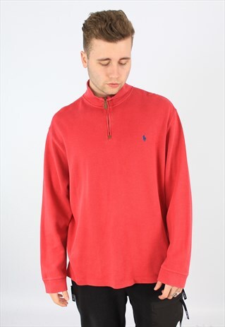 RALPH LAUREN POLO HALF-ZIP CLASSIC SWEATSHIRT