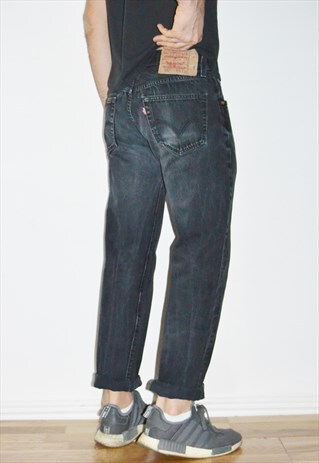 90'S LEVI'S VINTAGE STONEWASHED BLACK JEANS