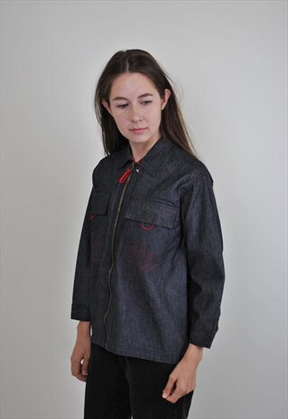 VINTAGE MINIMALIST JEANS JACKET