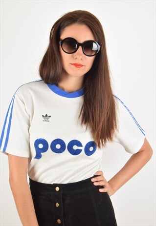 VINTAGE ADIDAS T-SHIRT 80'S MADE IN YUGOSLAVIA (1166)