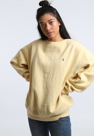 90S RALPH LAUREN EMBRODIERED LOGO SWEATSHIRT