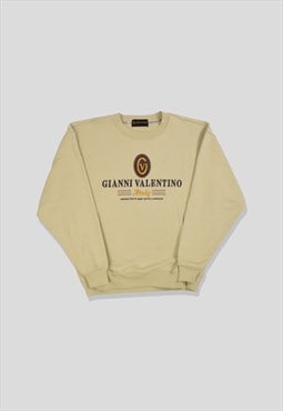 Vintage 90s Gianni Valentino Embroidered Logo Sweatshirt