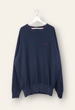 Vintage Ralph Lauren Sweatshirt Small logo in Blue L