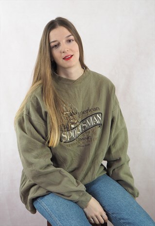 VINTAGE KHAKI SPORTSMAN JUMPER