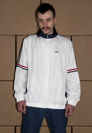 VINTAGE 90S FILA SPORT TRACKSUIT TOP JACKET