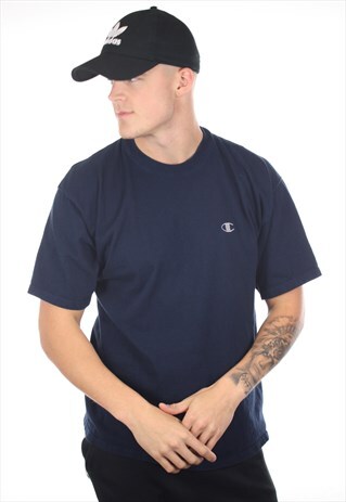 VINTAGE CHAMPION USA SMALL LOGO T SHIRT TEE