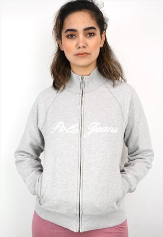 VINTAGE 90'S POLO RALPH LAUREN ZIP-UP SWEATSHIRT
