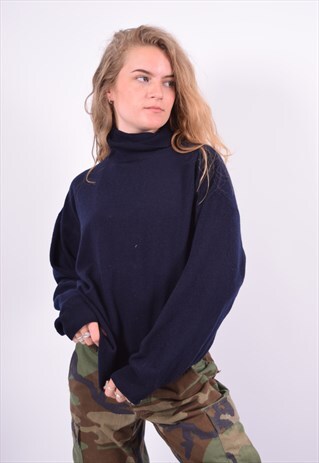 VINTAGE ELLESSE CROP HOODIE SWEATER BLACK