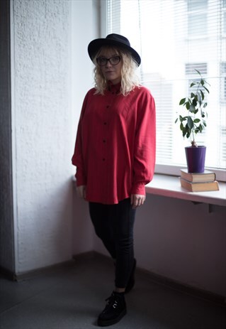 VINTAGE 80'S RED SHIRT