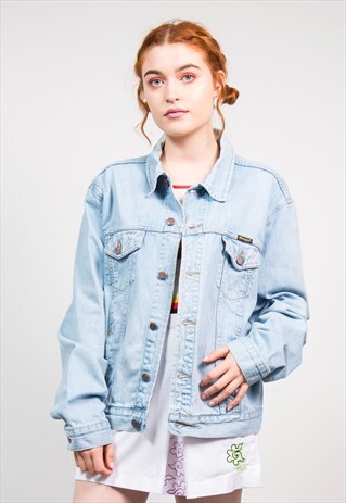 90'S BLUE LIGHT DENIM WRANGLER JACKET
