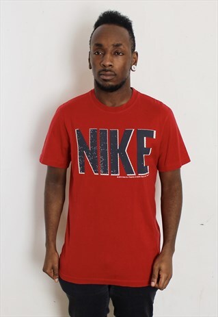 VINTAGE RED NIKE SPORTS T-SHIRT MEDIUM