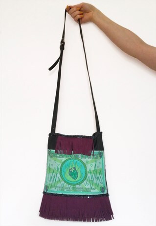 EXCHANGE UPCYCLED HANDPAINTED LEATHER BAG