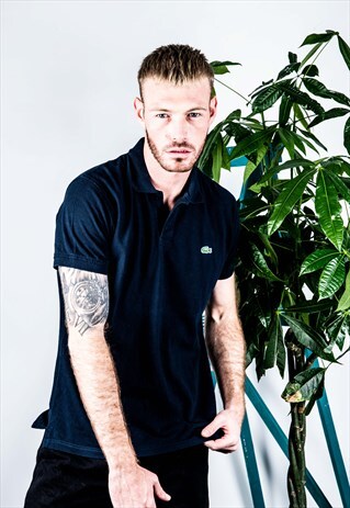 VINTAGE LACOSTE POLO SHIRT IN NAVY BLUE