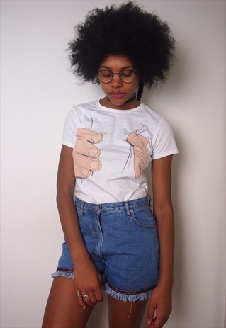 HAND WHITE T SHIRT