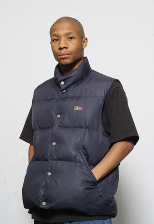 VINTAGE NAPAPIJRI PUFFER LOGO GILET