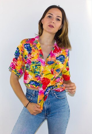 AMAZING PRINT TROPICAL HOLIDAY SHIRT