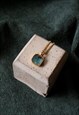 RAY EMERALD AND GOLD VERMEIL PENDANT