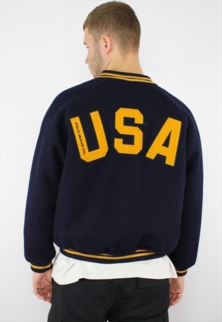 RALPH LAUREN POLO JEANS USA BOMBER JACKET
