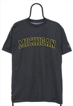 Vintage Champion Michigan Wolverines Grey TShirt Womens
