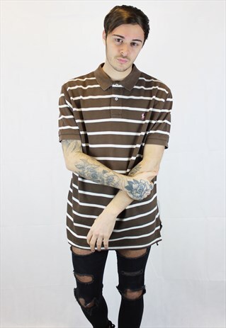 VINTAGE RALPH LAUREN POLO SHIRT IN BROWN
