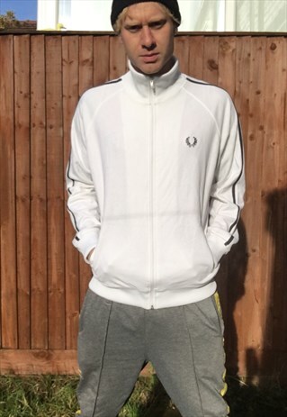 VINTAGE FRED PERRY SPORTSWEAR TRACKSUIT JACKET M MENS 90S