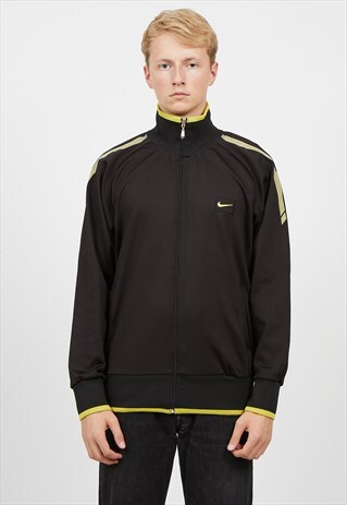 VINTAGE BROWN NIKE ZIP TRACK JACKET