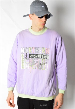 VINTAGE 80S REVERSIBLE PASTEL SWEATSHIRT