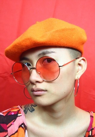 ORANGE WOOL BERET