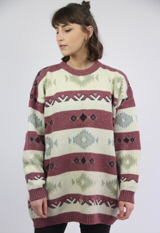 VINTAGE PATTERNED JUMPER