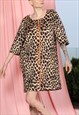 LEOPARD NEOPRENE DRESS, BLOUSON DRESS, EXTRAVAGANT DRESS