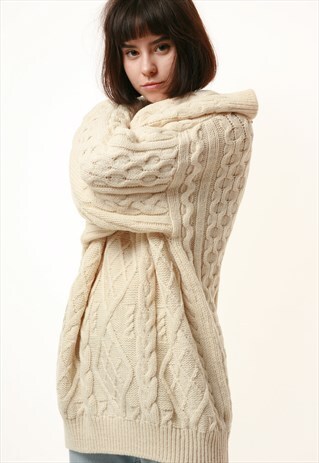 90S VINTAGE SCOTLAND WOOL KNITWEAR SWEATER 15788