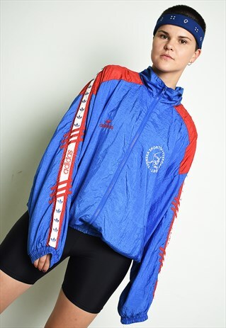 80'S RETRO ADIDAS ATHLEISURE SPORTS BOMBER JACKET