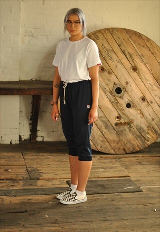 VINTAGE 80S FILA CROPPED JOGGERS MADE IN ITALY