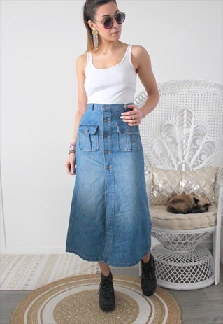 VINTAGE JEANS SKIRT