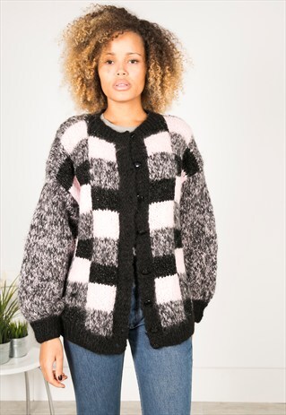VINTAGE 80S CASUAL KNIT CARDIGAN / R0441