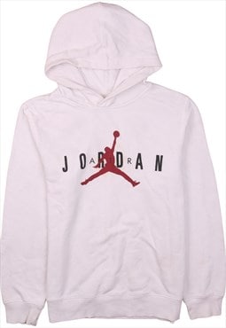 Vintage 90's Jordan Hoodie Pullover Spellout White XLarge